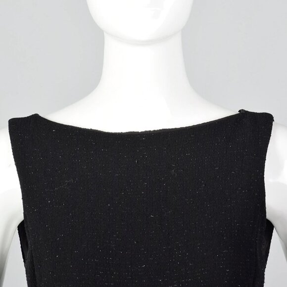 Moschino Cheap & Chic Tight Black Boatneck Dress with Lurex Threads  | S… - Picture 3 of 12